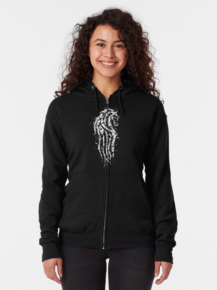 Alternate view of Horse of Rohan Zipped Hoodie