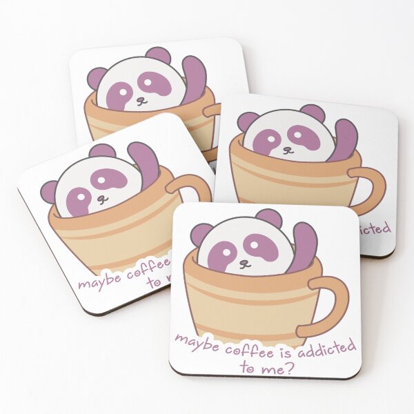Item preview, Cute Coffee obsessed Panda | Maybe coffee is addicted to me? designed and sold by Yellow Coffee.
