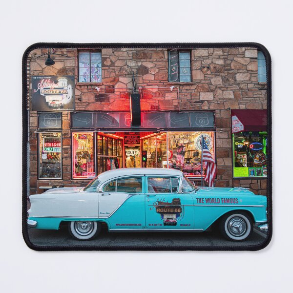 Item preview, Old vintage car on Route 66 designed and sold by RobWalkley.
