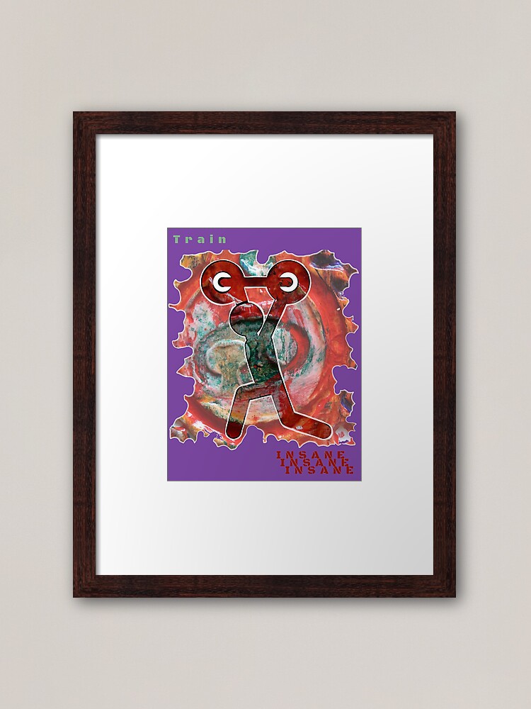 Alternate view of BODYBUILDING WORKOUT TRAIN INSANE Framed Art Print