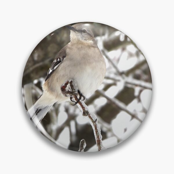 Item preview, A Mocking Bird on an Icy Branch in a Winter Storm designed and sold by McFleur's Lens.