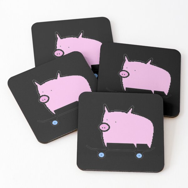 Item preview, Skating Pig Loving Life Sticker designed and sold by heajosephgi3.