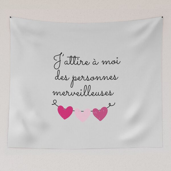 Aperçu de l'œuvre J'attire à moi des personnes merveilleuses créée et vendue par PausePapote.