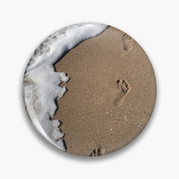Item preview, footsteps on the beach ,about to be washed away. designed and sold by ydsdesigns.