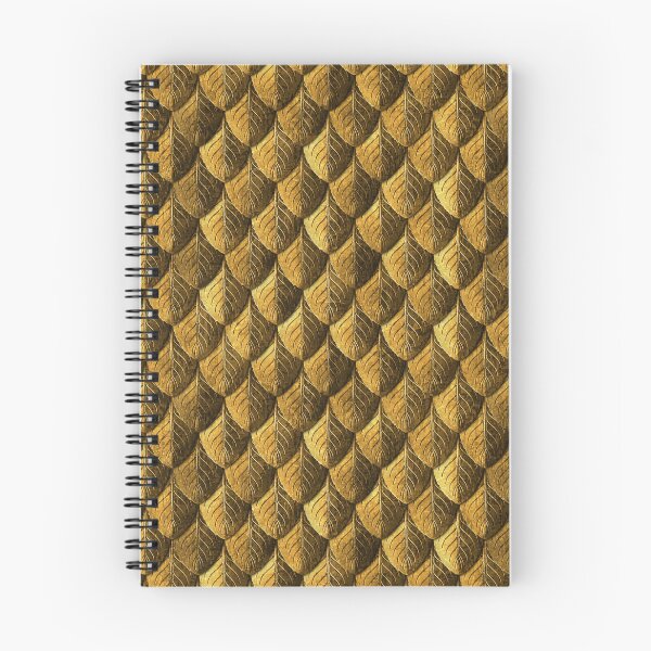 Item preview, Medieval Armor - Dragon Scales Feather Pattern - Old Gold designed and sold by WickedRefined - Nicole Demereckis.