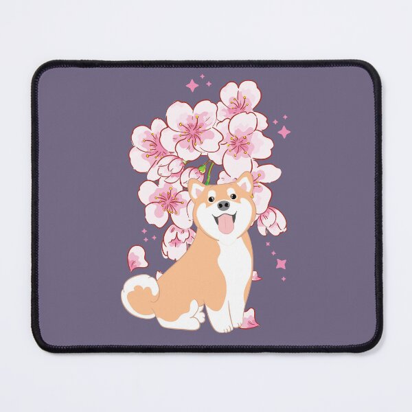 Item preview, Red Shiba Inu Cherry blossom designed and sold by Lulupainting.