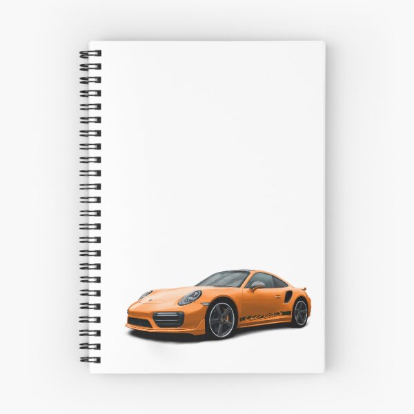Item preview, 911 991 Turbo S Digitally Drawn - Orange with side decals script wording designed and sold by Steve Kidd Art.