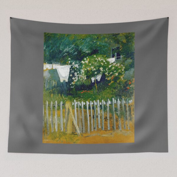 Item preview, August Macke Laundry in the garden in Kandern 1907 Classic designed and sold by Revonda Codjoe.