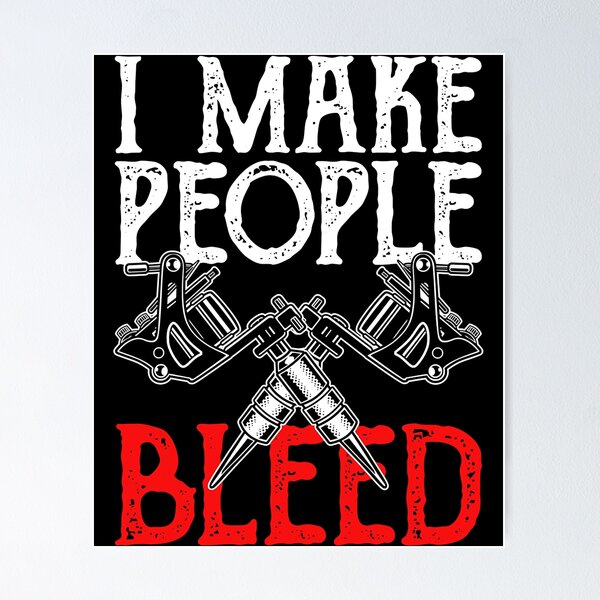 I Make People Bleed Hoodie - Tattoo Artist Gifts, Tattoo TShirt
