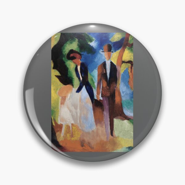 Artikelvorschau, August Macke People by a Blue Lake 1913 berühmtes Gemälde Classic entworfen und verkauft von Revonda Codjoe.