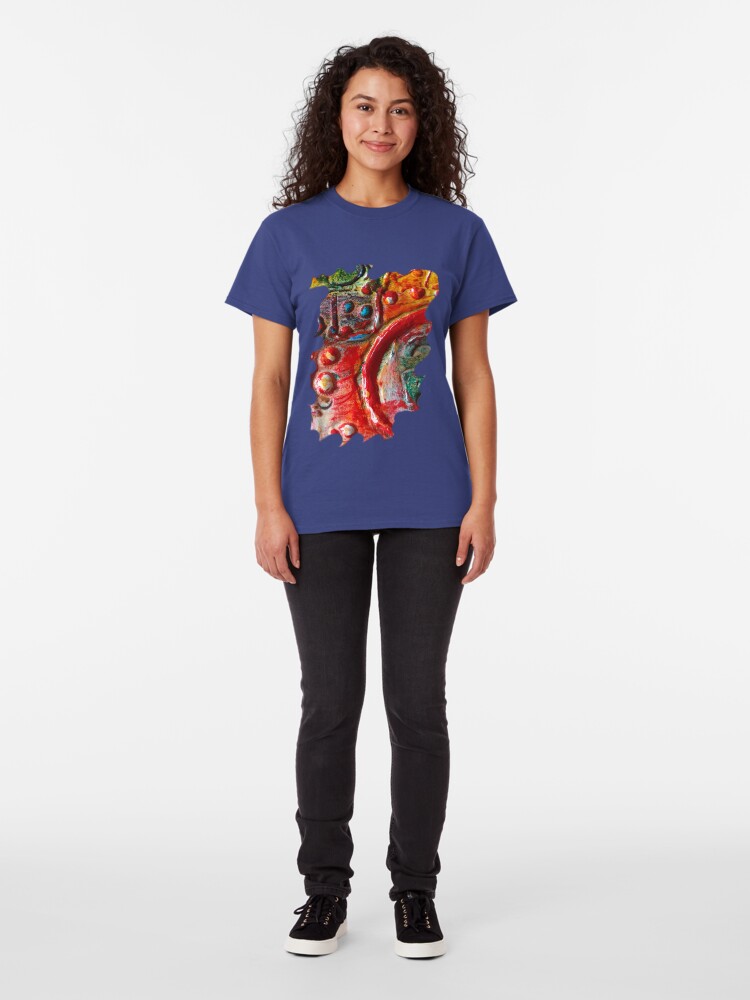 Alternate view of RED STEAMPUNK TEXTURES Classic T-Shirt