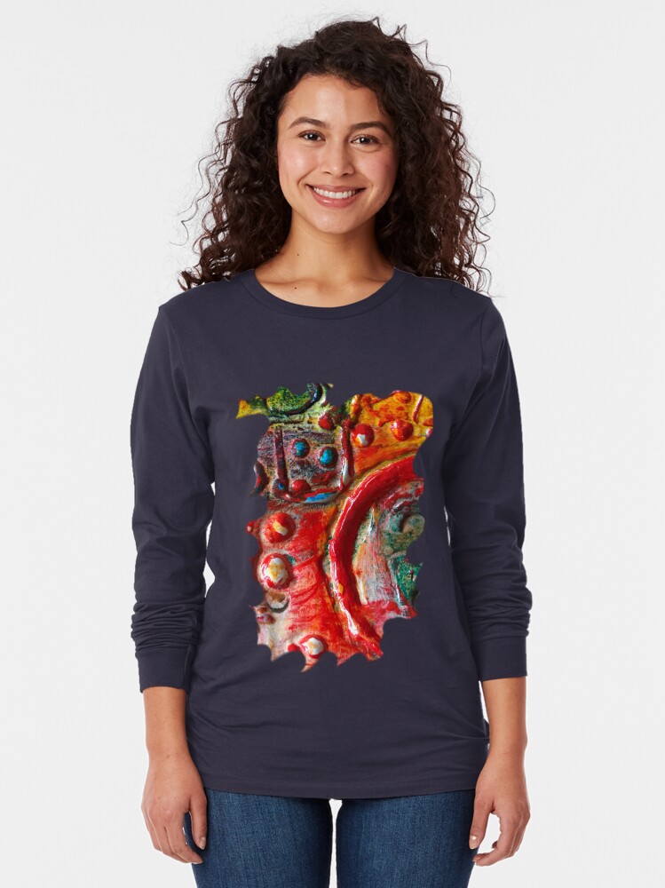 Alternate view of RED STEAMPUNK TEXTURES Long Sleeve T-Shirt