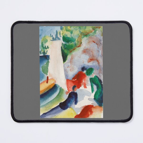 Item preview, August Macke Picnic on the Beach Picnic after Sailing 1913 Classic designed and sold by Revonda Codjoe.