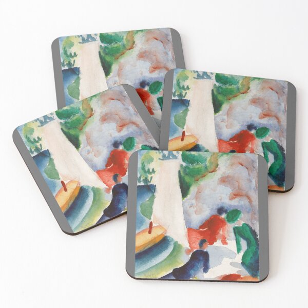 Item preview, Picnic de August Macke en la playa Picnic después de navegar 1913 Classic designed and sold by Revonda Codjoe.