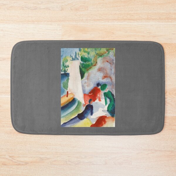 Item preview, August Macke Picnic on the Beach Picnic after Sailing 1913 Classic designed and sold by Revonda Codjoe.