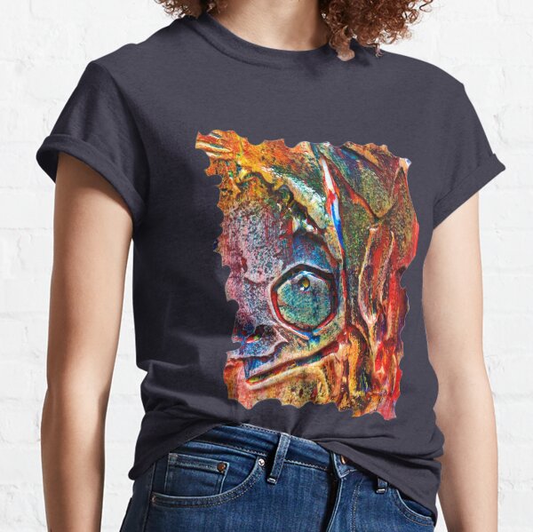 COLOURFUL TEXTURED GEOMETRIC STEAMPUNK ABSTRACT Classic T-Shirt