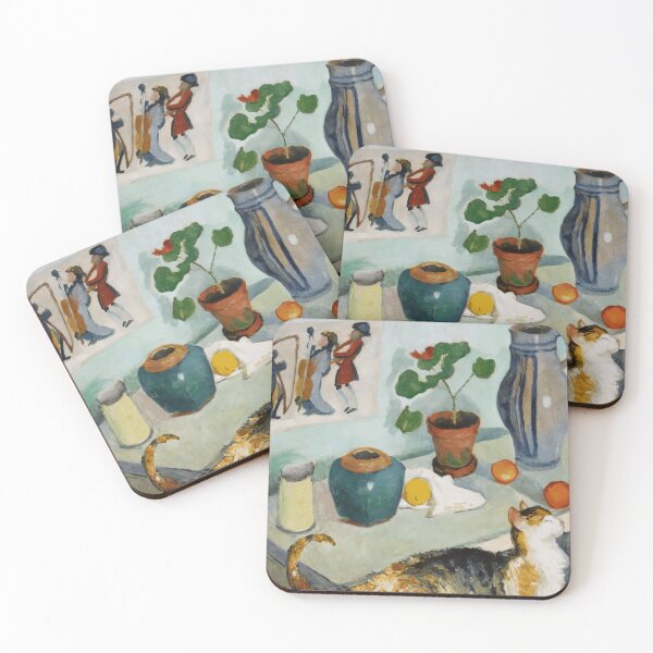 Item preview, August Macke Still life with a cat Classic designed and sold by Revonda Codjoe.
