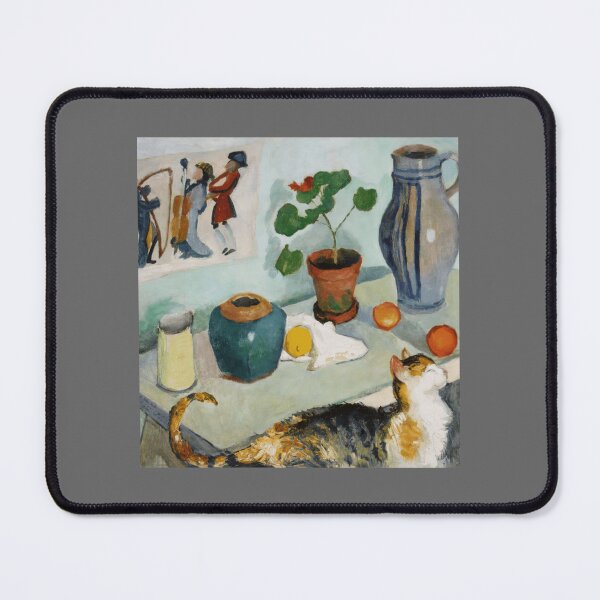 Item preview, August Macke Still life with a cat Classic designed and sold by Revonda Codjoe.