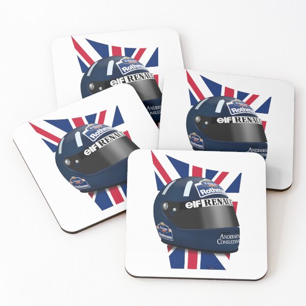 Item preview, Damon Hill 1996 - Helmet flag NO TEXT designed and sold by JageOwen.