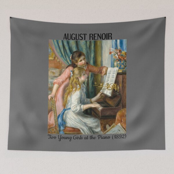 Item preview, Auguste Renoir - Two Young Girls at the Piano - 1892 - Painting - Painter - Art - Artist Classic T-S designed and sold by Revonda Codjoe.