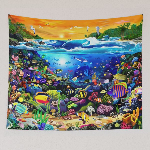 Item preview, Sunset Coral Reef designed and sold by GeraldNewtonArt.