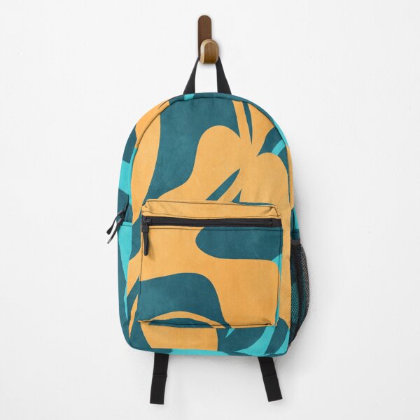 Artikelvorschau, Modern Abstract Leaves Yellow and Teal entworfen und verkauft von meggydesigns.