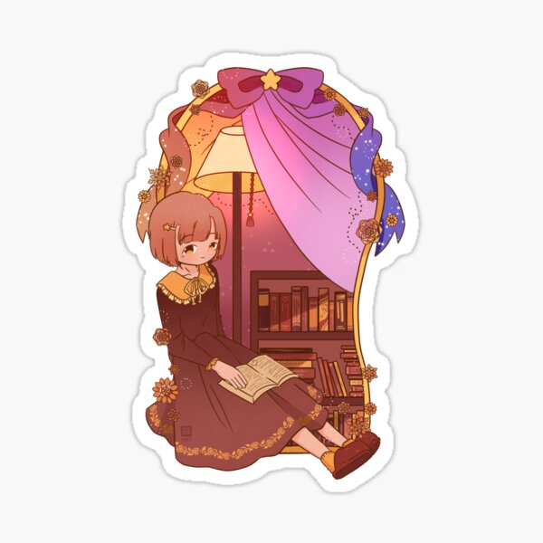 Ellie - Cosy Reading Room Sticker
