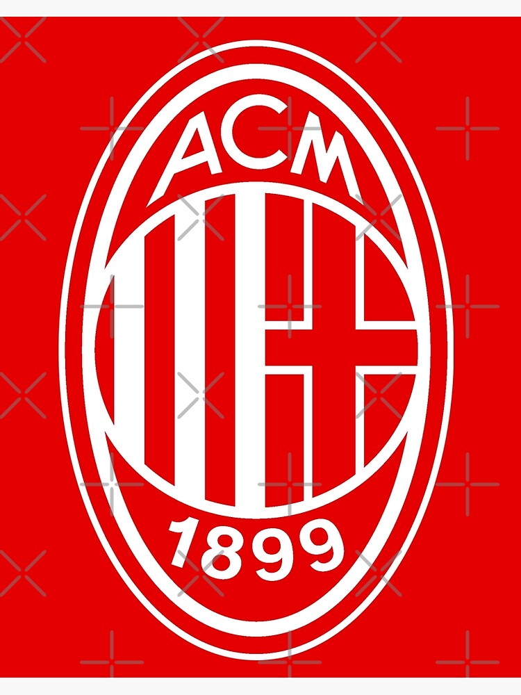 Milan Logo Poster for Sale by birbotti