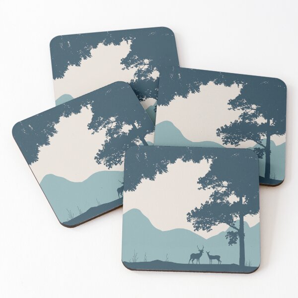 Item preview, Forest landscape with deers designed and sold by Saumik-Z.