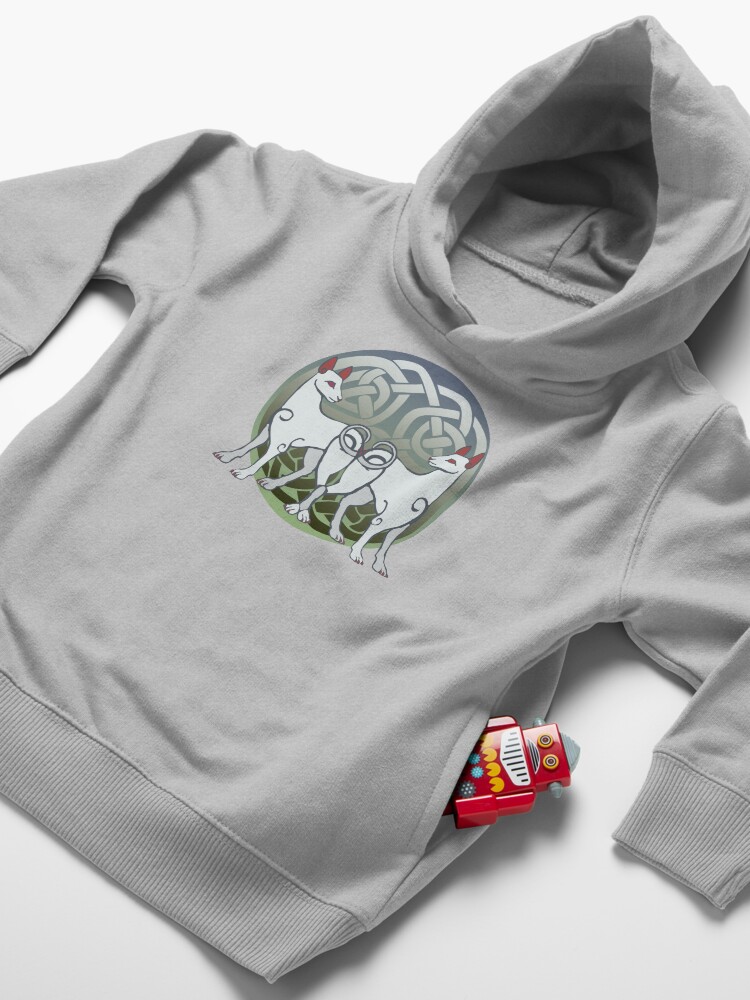 Alternate view of Cŵn Annwn | Hounds of Annwn Toddler Pullover Hoodie