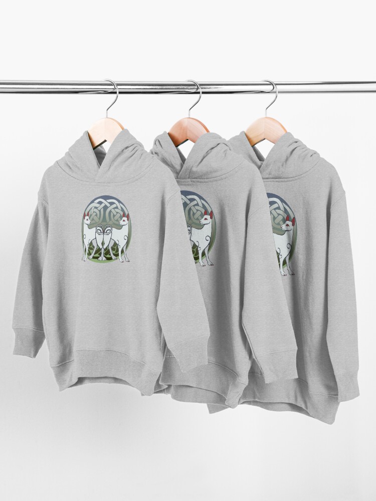 Alternate view of Cŵn Annwn | Hounds of Annwn Toddler Pullover Hoodie