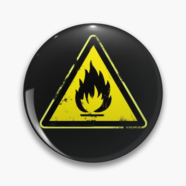 Item preview, Flammable Material Sign designed and sold by urbancrab.
