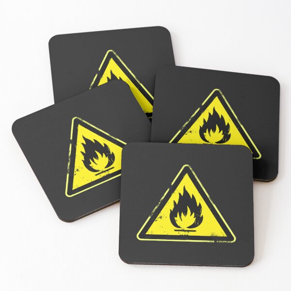 Item preview, Flammable Material Sign designed and sold by urbancrab.