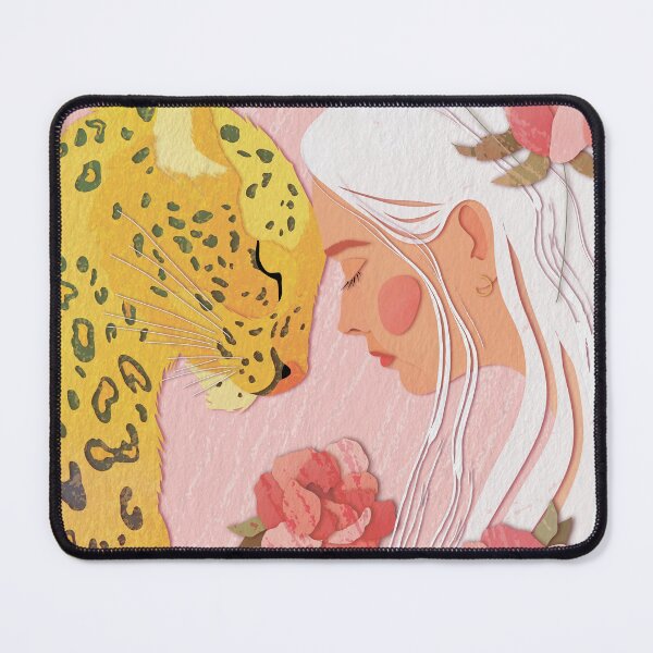 Item preview, the girl with the leopard designed and sold by Kosinskaya.