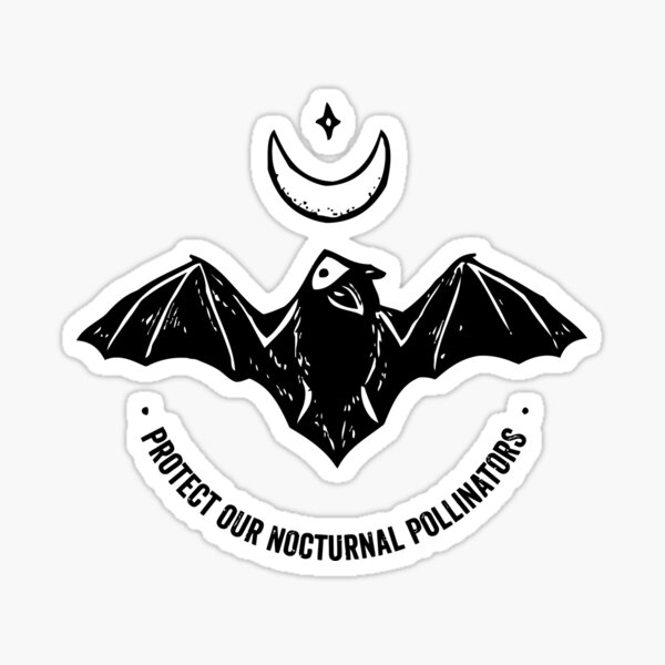 Item preview, Protect Our Nocturnal Pollinators Bat With Moon Halloween designed and sold by ruthk8hbeulah.