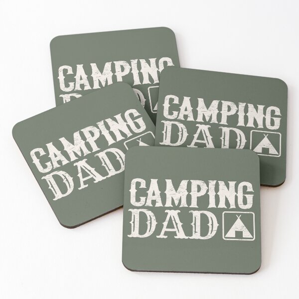 Item preview, Distressed Style Camping Dad Fun Camping Black Text Design designed and sold by TrulyEpoque.