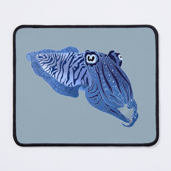 Item preview, Cute Cuddlefish, blue cuttlefish, cephalopod designed and sold by Chrysalid Creations.