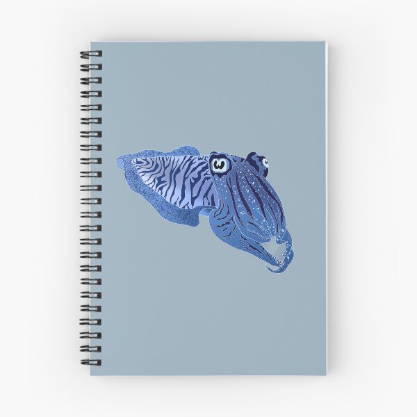 Item preview, Cute Cuddlefish, blue cuttlefish, cephalopod designed and sold by Chrysalid Creations.