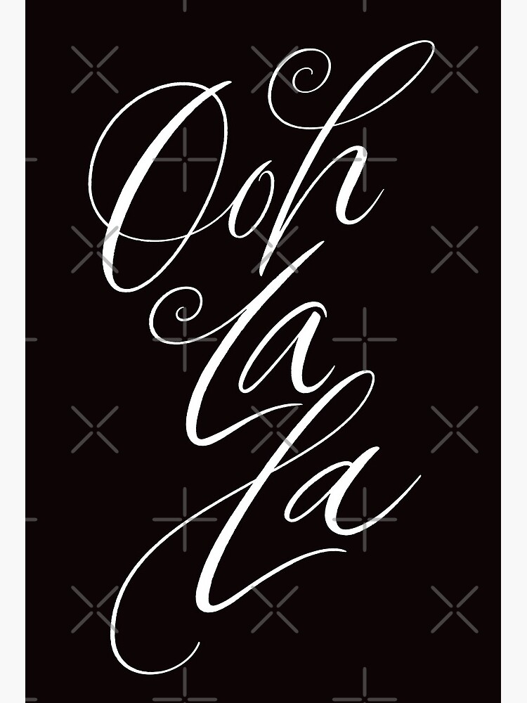 Premium Vector  Ooh lala - french popular quote hand lettering