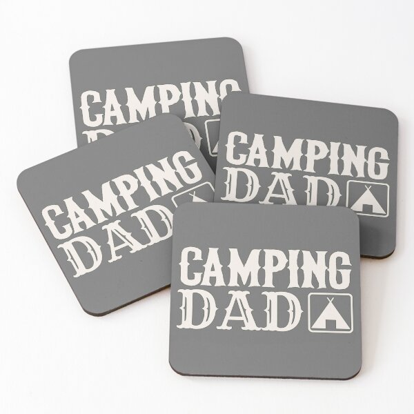 Item preview, Black Outline Camping Dad Fun Camping Design designed and sold by TrulyEpoque.