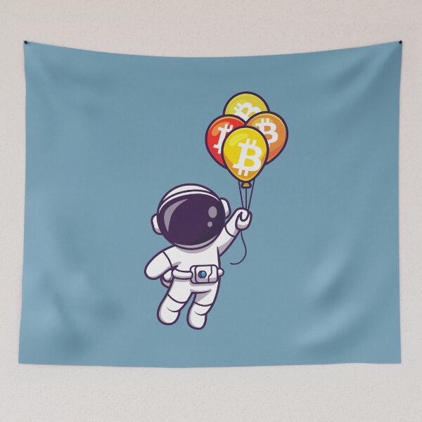 Item preview, Crypto Astronaut Bitcoin Balloons designed and sold by Crypmetal.