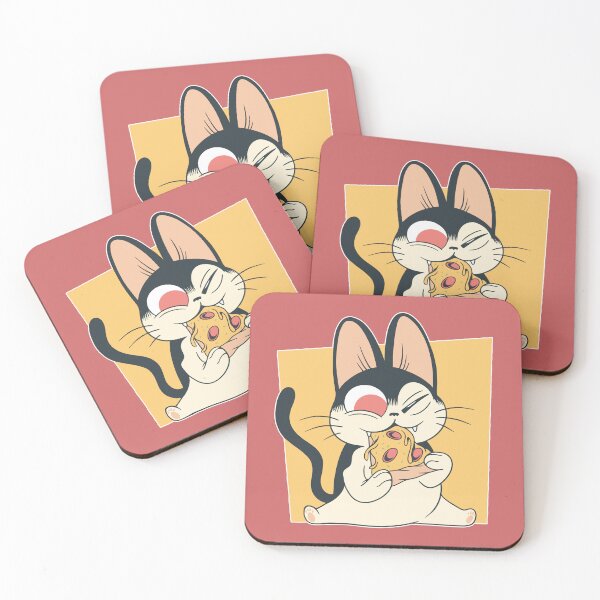 Item preview, Cute Cat Eating a Pizza | Retro Vintage Funny Cat Eating Pizza designed and sold by BeautyofColor.