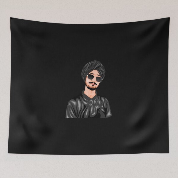 Item preview, Sidhu Moose Wala T-Shirt Sticker Cap & More Best Seller designed and sold by J Electro  AI Art.