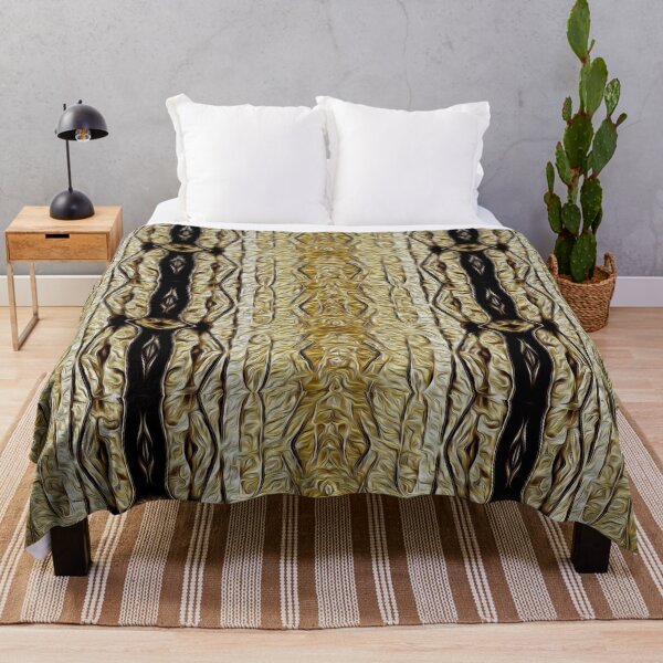 Item preview, Golden Textured Foliage Stripes designed and sold by fatenanwar.
