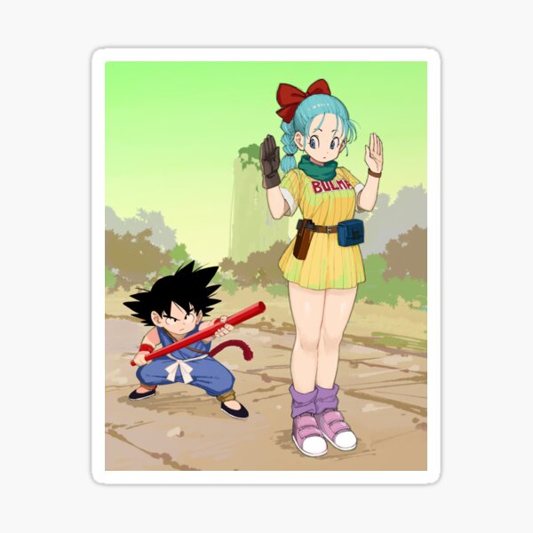 Goku And Bulma Sticker For Sale By Zvonbal Redbubble