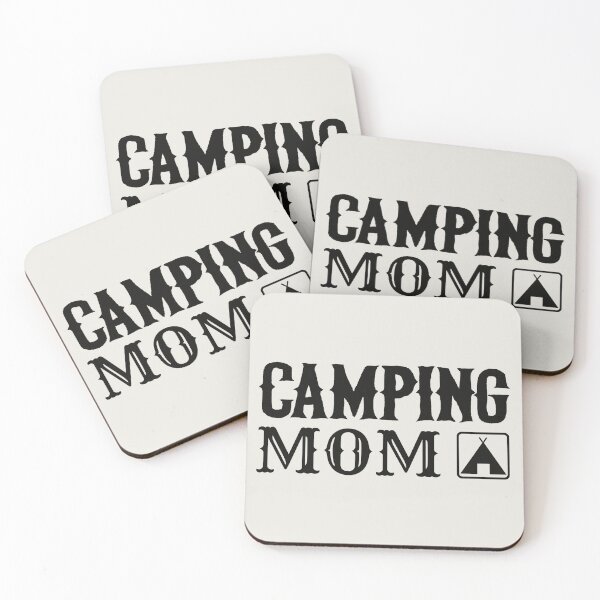 Aperçu de l'œuvre Texte Noir Camping Maman Conception De Camping Amusante créée et vendue par TrulyEpoque.