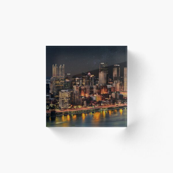 Nights in Pittsburgh Acrylic Block