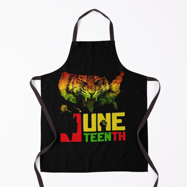 Item preview, Tiger Juneteenth Cool Black History African America Flag Tee designed and sold by Bjar Hani.