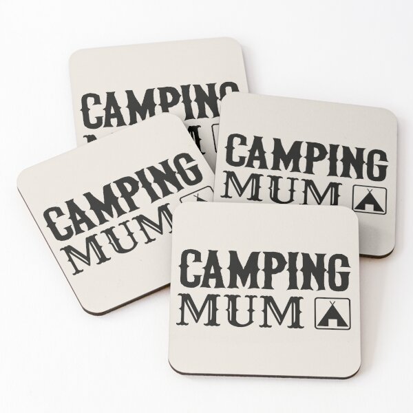 Item preview, Black Text Camping Mum Fun Camping Design designed and sold by TrulyEpoque.