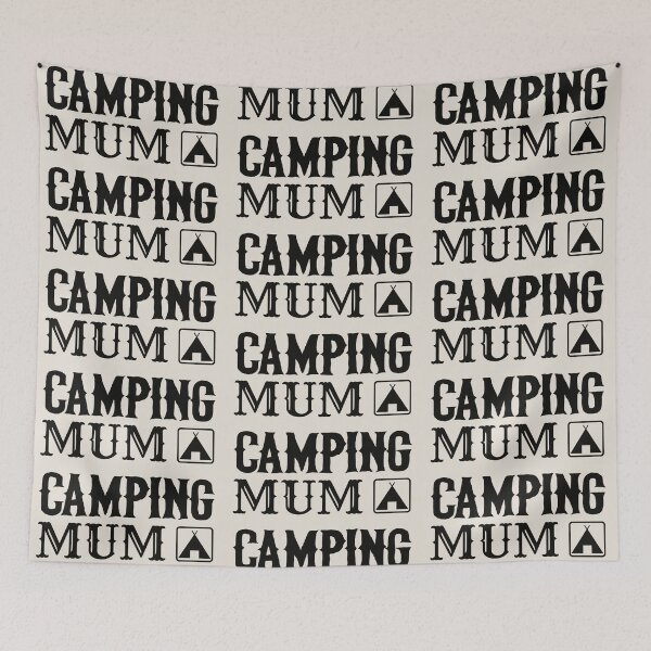Item preview, Black Text Camping Mum Fun Camping Design designed and sold by TrulyEpoque.